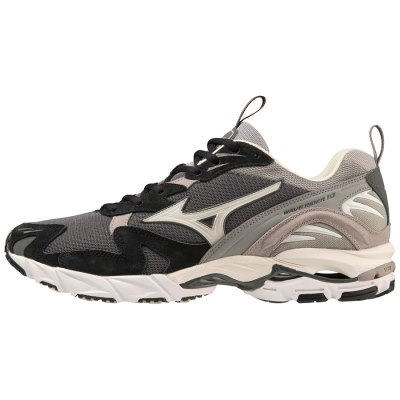 Zapatillas Mizuno WAVE Rider 10 Premium Mujer - Grises Oscuro / Blancos / Negros - Chile M675EUYRLC